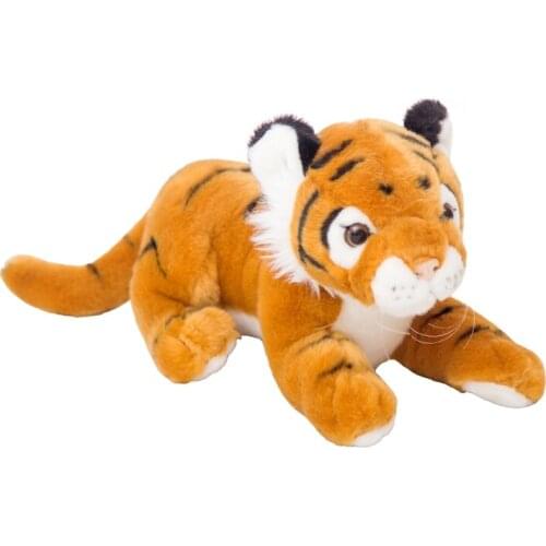 30cm 38cm Lifelike Uffed Animals Simulation White Jaguar Children Birthday Tiger Lion Leopard Soft Plush Doll Stuffed Toy