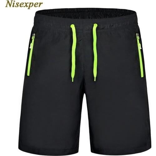 Nisexper 2018 New Quick Drying Mens Casual Shorts Men Solid Lover Beach Short Mens Clothing Big size 6XL 7XL 8XL 9XL