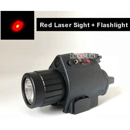 M6 LED Weapon Light 200 Lumen Flashlight Tactical Red Dot Shooting Laser Sight For Guns And Rifle 20mm Rail Outdoor Hunting