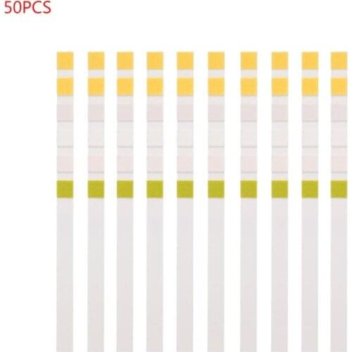 50pcs Water Test Strips 6in1 pH Nitrite Alkalinity Chlorine Hardness Test Paper