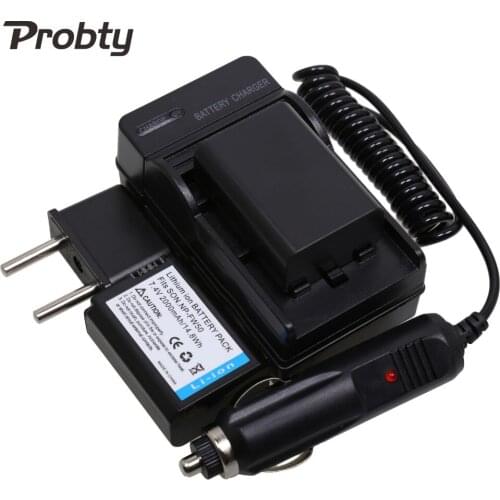 PROBTY 2Pcs NP-FW50 FW50 NP FW50 camera battery + charger + car charger + plug adapter for Sony NEX-7 NEX-C3 NEX-5N Z1