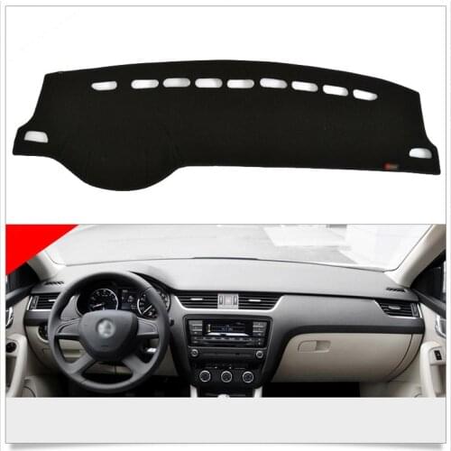 Interior Dashboard Carpet Photophobism Protective Pad Mat For Skoda Octavia 2015