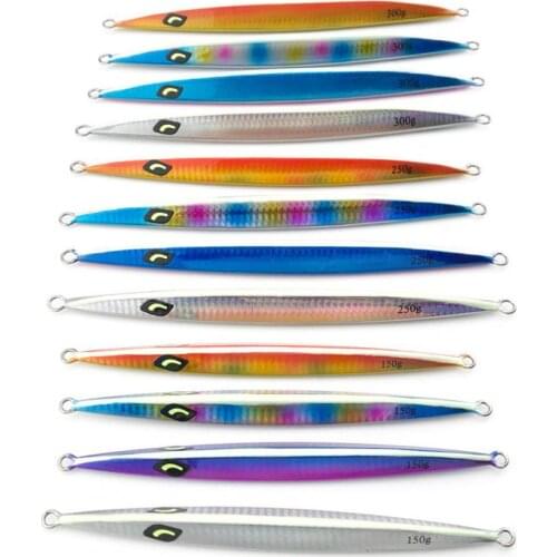 150/200/250/300g Fake Fish Bait Bionic Metal Faux Lure Sea Fishing Tackle Accessories Fake Fishing Lure Long Shot Bait Wholesale