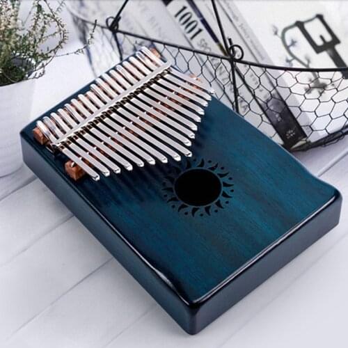 17 Key Kalimba African solid Mahogany Thumb Finger Piano Sanza 17 keys Solid Wood Kalimba Mbira Thumb