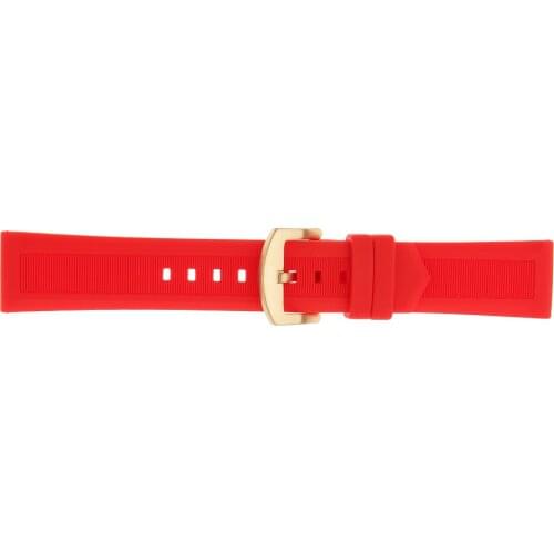 19/20/21/22/24mm Red Silicone Sport Watch Band Strap Replacement Wristband