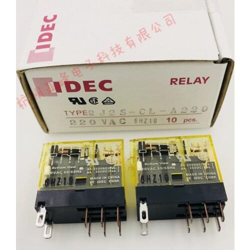 5pcs Brand New & Original Ideec Japan Hequan Relay RJ2S-CL-A220 220vac Two Sets Conversion 8 Feet 8A