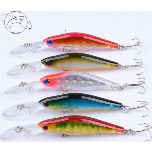 5Pcs/Lot 3D Eyes Swimfish Wobblers 9.5cm/7.1g Minnow Fishing Lure Crankbaits Isca Artficial Hard Baits For Outdoor Bait Fishing