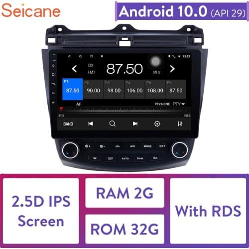 Seicane Car Radio 10.1 inch Android 10.0 Stereo For 2003 2004-2006 2007 Honda Accord 7 2Din GPS Head Unit Multimedia Player