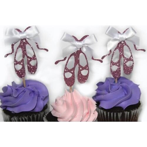 Ballet flats, ballet shoes, ballet slippers, ballet cupcake topper, ballerina topper, ballerina party, ballerina baby shower,bal