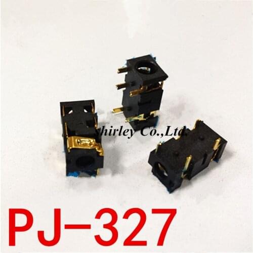 Free shipping 5PCS 3.5MM Headphone PJ-327A Gold-Plated Patch SMD Audio Earphones/Headphone Socket PJ327A