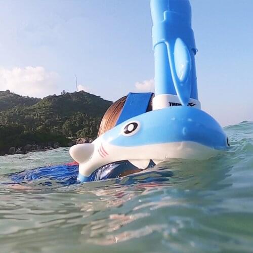 Kids Cartoon Shark Wide View Full Face Snorkeling Mask For Summer Sea beach Holiday