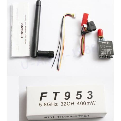 FT953 5.8G 400mw 32CH Mini FPV AV Transmitter For RC Camera Drone Accessories
