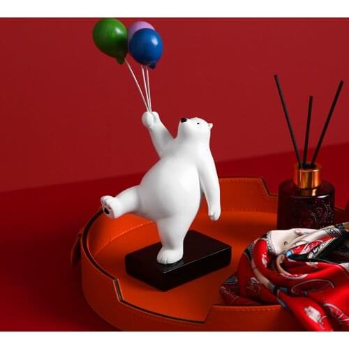 Fuk Thr Creative Balloon Bear Office Home Accessories TV Cabinet Desk Wine Cabinet Decoration Childrens Room Desktop Decoration