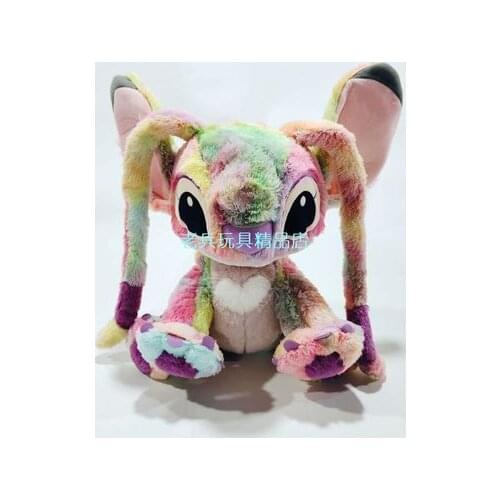 Disney Stitch Angel Fashion Anime Stuffed Plush Dolls Fluffy doll Cartoon Toys Baby Kids Unisex Birthday Gifts New