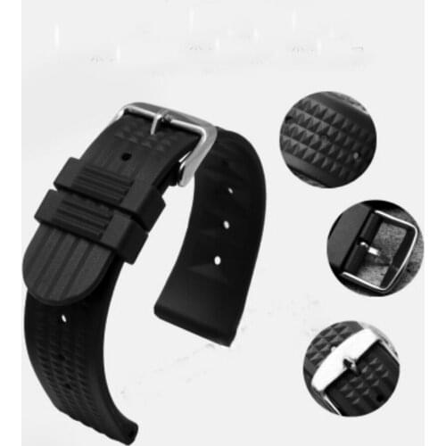 Fashion 62mas 20MM Rubber Strap Universal Replacement Watch Band for San martin Heimadllr watches Band Diving Wristwatch men