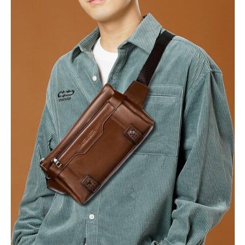 Retro Men PU Leather Shoulder Bag High Quality Fashion Small Messenger Bag Business Casual Waterproof Crossbody Bags For Men