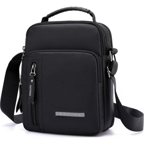 Casual Fashion Oxford Men Bag Shoulder Bag Trendy Mens Business Messenger Bag Crossbody Bags Small Travel Handbag