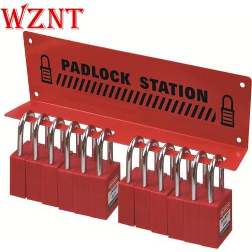 NT-PL02 10 padlock Lock rack Metal hanging rack for safety lock Simple lock management station