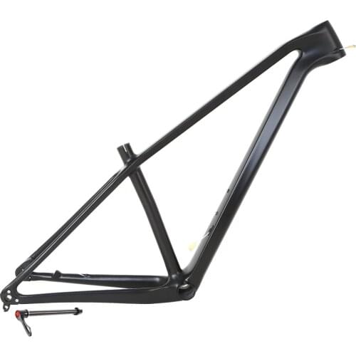 Carbon Fiber Mountain Bike Frame 27.5/29 Thru Axle 148mm Boost XC Cross Country Grade All Black Matte Frame