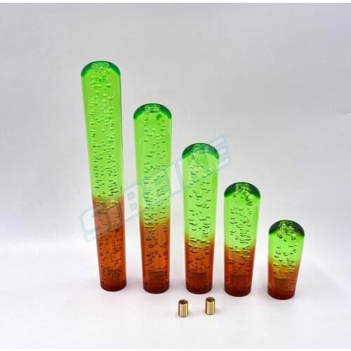 JDM Crystal Shift Knob Stick Transparent Multicolor Bubble Manual Gear Shifter