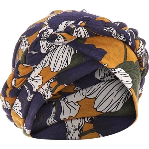 Womens Hijabs Print Beanies Fashion Winter Adult Beanies India Hat Muslim Ruffle Cancer Chemo Hat Wrap Cap Зимние Шапки