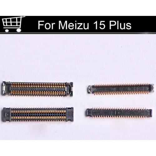 2pcs FPC Connector For Mei zu 15 Plus LCD display screen on Flex cable On motherboard mainboard For Mei zu 15Plus Repair Parts
