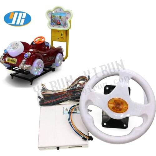 Swing machine version racing car game board with colorful led steering wheel Wire harness for Childrens game machine Fire car