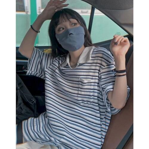 Striped Harajuku Tshirt Women Fashion High Street Vintage Loose Summer T Shirt Women Camisetas Verano Mujer 2021 Tops goth punk