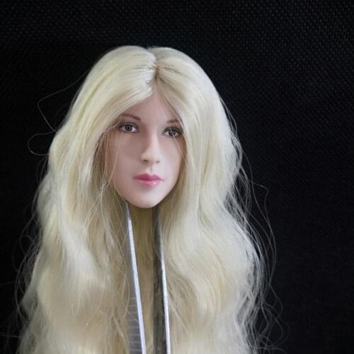1/4 European beauty head sculpture 4 points baby head sculpture bjd doll 45cm body head sculpture with hair version