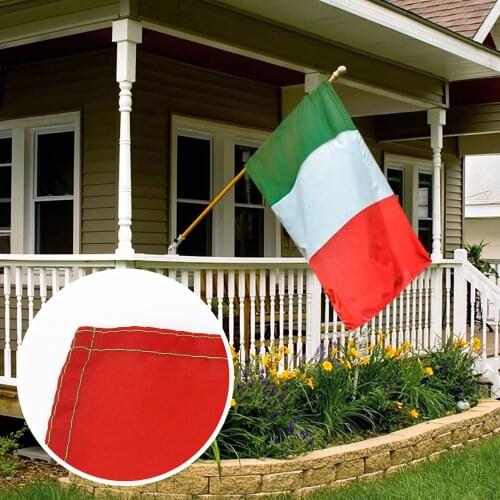 1 pcs Italy Flag 90*150cm / 3*5 FT Big Hanging Italy National Country Flag Italian Banner Used For Festival Home Decoration 2021
