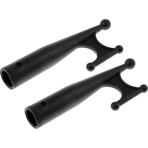 2pcs Marine Boat Hook Head - Boathook - 7.87 Inches Long - Nylon - Nautical / Maritime Replacement Hooks Tip 1 inch Pole