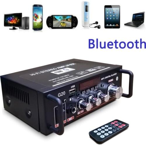600W Home Amplifiers Audio HiFi Bluetooth Amplifier Subwoofer Digital Amp Home Theater Car Sound System Mini Amplifier USB/AUX
