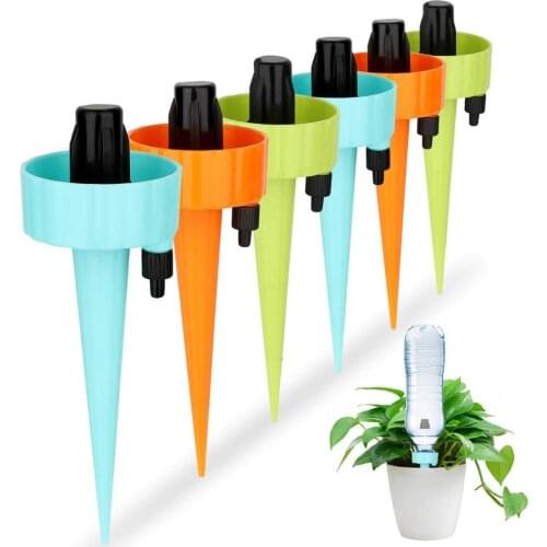 Drip Irrigation Automatic Watering Device with Slow Release Control Valve Switch,Plant Waterer,Self Spikes Irrigation System