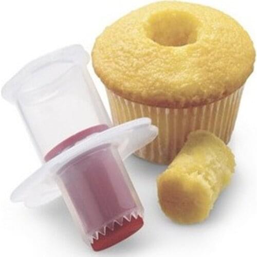 Free Shipping DIY Cupcake Muffin Cake Pastry Corer Plastic Filler Model Plunger Cutter Decorating Kitchen Divider Tools Gift