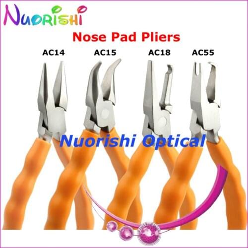 Free shipping top quality anti-slip rubber handle eyeglass nose pad plier glasses plier AC14 AC1 5 AC18 AC55