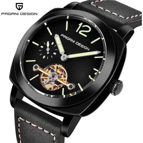 Original PAGANI DESIGN Top Brand Mens Automatic Mechanical Watches Luxury Luminous Leather Fashion Casual Waterproof relogio