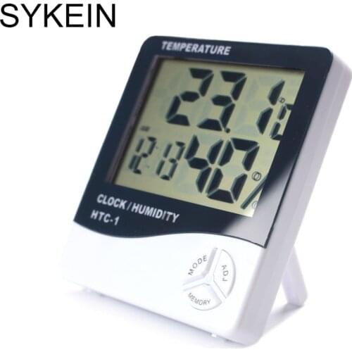 Lash Grafting Digital Thermometer Hygrometer Eyelash Extension Electronic LCD Temperature Humidity Lashes Meter Weather Clock