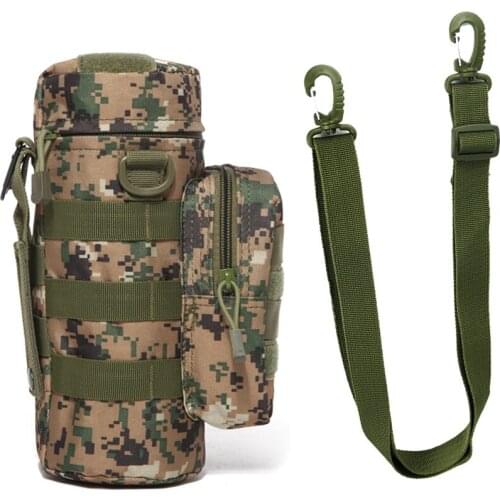Travel Tool Kettle Set Outdoor Tactical Military Molle System Water Bags Shoulder Bottle Holder Multifunction Bottle Pouch