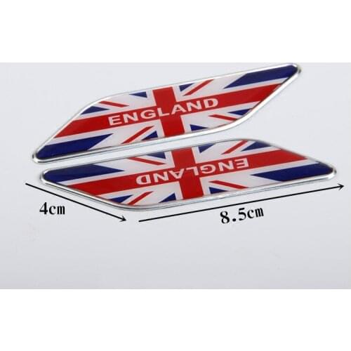 1 Pcs 3D Aluminum Alloy Great Britain UK England Flag Fender emblem badge Car Stickers Automobile Exterior Accessories