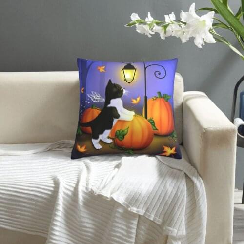 Halloween Autumn Twilight pillowcase printed cushion cover sofa waist pillow pillow cover