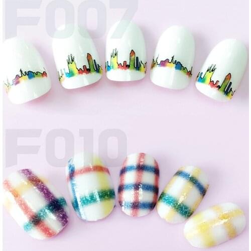 Adhesive nail art decorations line stickers beauty acrylic manicure decals nail accessories tool F0710