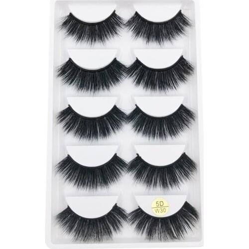 Flash Girl Flash girl 5D-W30 cruelty free 5 pairs 5D mink natural handmade false eyelashes