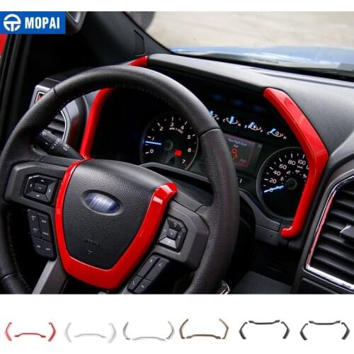 MOPAI ABS Car Interior Dashboard Instrument Strips Decoration Cover Trim Stickers For Ford F150 2015 Up Car Styling