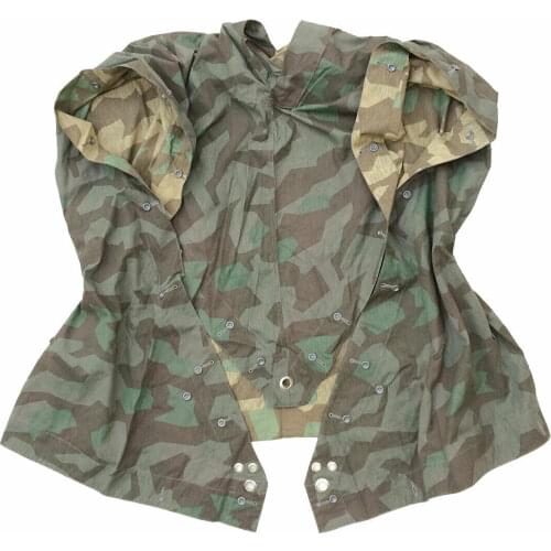 WWII German Army Tent Zeltbahn Splinter Camo Reversible Military Field Equipment WW2 Reproduction