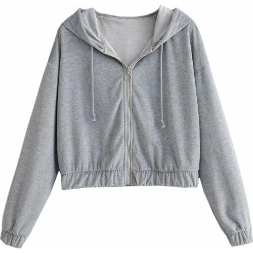 2020 Autumn Winter Women Velvet Short Hooded Wei Clothing Warm Zipper Women Coat Casual Sports Tops Femme