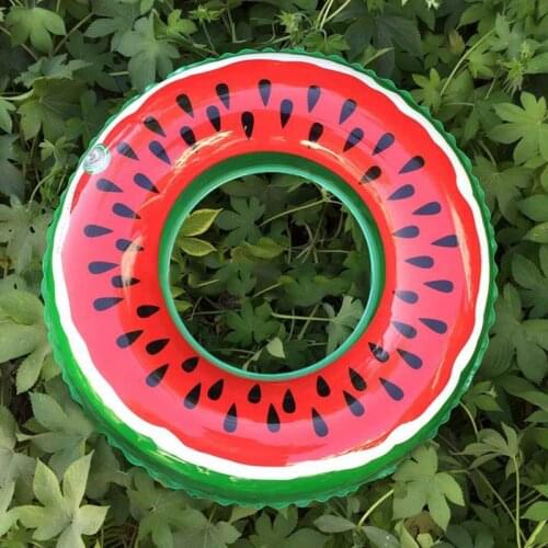 Swim Circle Pool Kids Beach Summer Beach Watermelon Inflatable Swimming Ring Inflatable Pool Float Circle Adult Children Pool