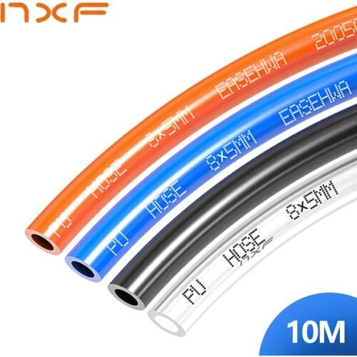 10M Air Pneumatic Hose for compressor PipeTube Hose ID 8mmx5mm 6mm x 4mm 2.5mm 12x8mm Transparent Blue Red PU Air Gas pu