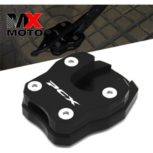 Suitable for Honda scooter PCX125 PCX150 PCX160 Side support enlarged and widened foot pad CNC aluminum alloy parking foot pad