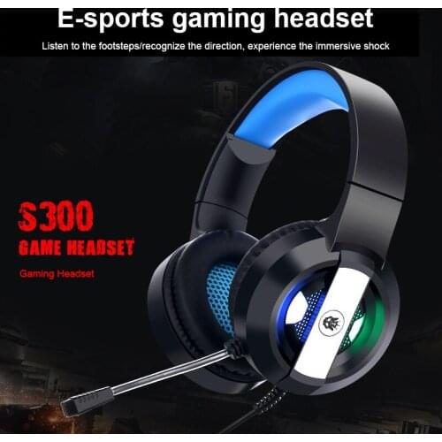 Professional LED Light Gamer Headset For Computer PS4 PS5 FIFA 21 Gaming Headphones Bass Stereo PC Wired Headset With Microphone