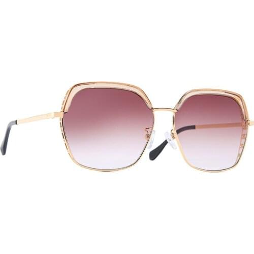 Retro Oversize Sunglasses Men Metal Frame Goggle Eyewears for Women Outdoor Club Ladies Shades Oculos Gafas 7051DF